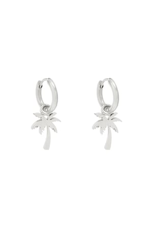 Earrings Summer Palm Gold Color Stainless Steel h5